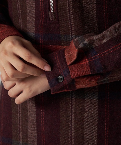 Eddie Bauer（エディーバウアー）の「バラード フランネル ポップオーバー（シャツワンピース・レディース・ワイン系/イエロー系/ブルー系・S/XL/L/M）」の14枚目の写真