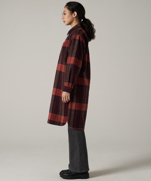 Eddie Bauer（エディーバウアー）の「バラード フランネル ポップオーバー（シャツワンピース・レディース・ワイン系/イエロー系/ブルー系・S/XL/L/M）」の18枚目の写真