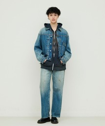 DENIM DELIGHT DAYS （デニム デライト デイズ）の「【DENIM DELIGHT DAYS】セルヴィッチデニムトラッカー1ポケットジャケット（デニムジャケット）」