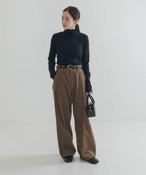 UR TECHタートルネック裏起毛スウェット セール】『UR TECH』裏起毛タートルネックカットソー（Tシャツ