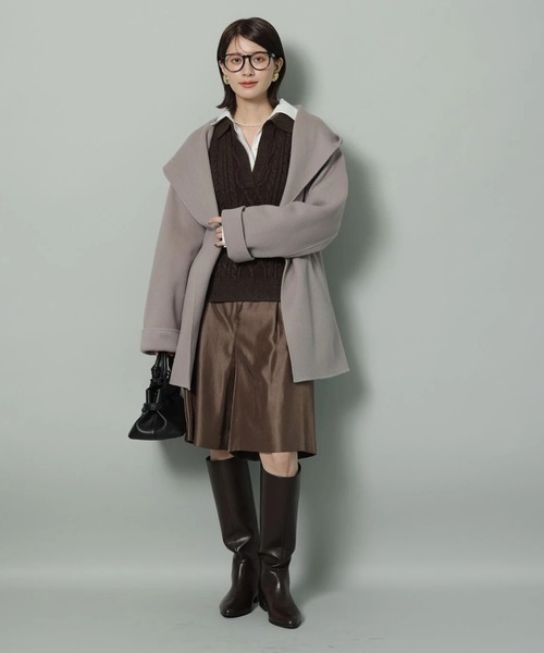 シャツドッキングケーブルニット（ニット/セーター）｜Arpege story