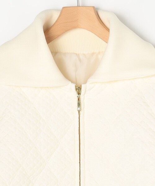 MICO COULIER（ミコクリエ）の「エンボスキルトジャケット（ブルゾン・レディース・ブラック/オフホワイト・38）」の19枚目の写真
