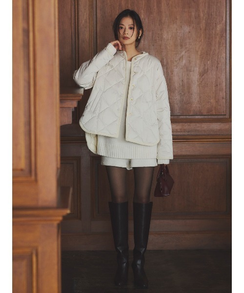 TAION×anuans】ストールセットミドルダウン（ダウンジャケット/コート