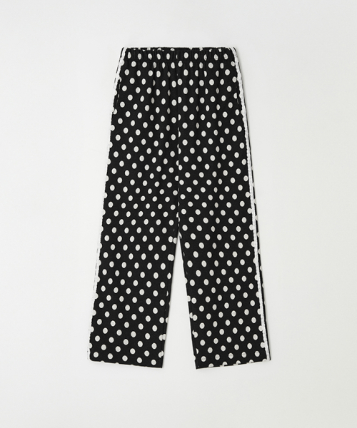 RONRON(ロンロン)の「DOT LACE LINE SWEAT PANTS BLACK(スウェットパンツ・レディース・その他・FREE)」の1枚目の写真