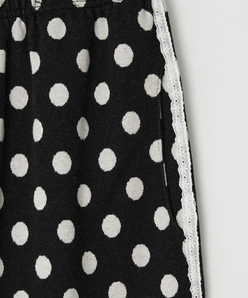 RONRON(ロンロン)の「DOT LACE LINE SWEAT PANTS BLACK(スウェットパンツ・レディース・その他・FREE)」の10枚目の写真