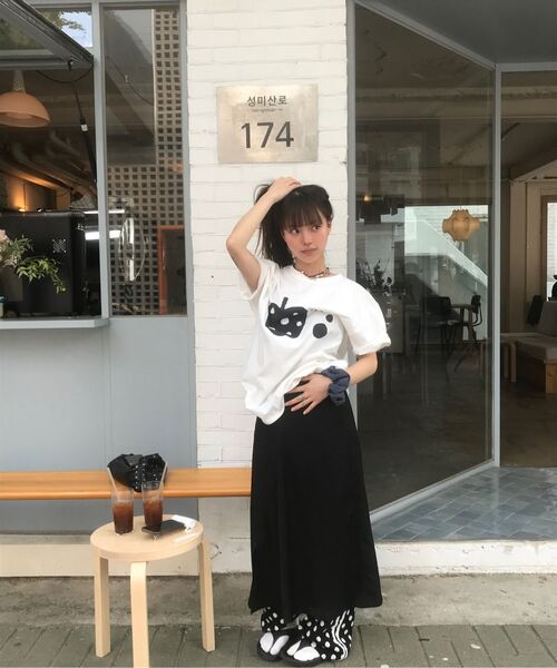 RONRON(ロンロン)の「DOT LACE LINE SWEAT PANTS BLACK(スウェットパンツ・レディース・その他・FREE)」の2枚目の写真