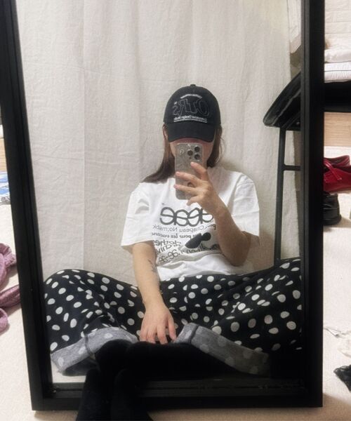 RONRON(ロンロン)の「DOT LACE LINE SWEAT PANTS BLACK(スウェットパンツ・レディース・その他・FREE)」の4枚目の写真