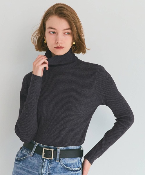 ♡coco♡出品   YONFA フラッシータートルニット  BLACK ♡coco♡様専用出品 YONFA フラッシータートルニット BLACKの通販 by