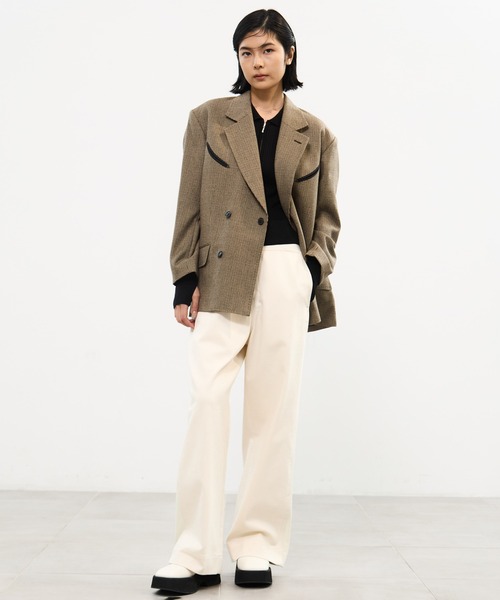 TOGA PULLA(トーガ プルラ)の「【TOGA PULLA/トーガプルラ】Wool check jacket/ウールチェックジャケット(テーラードジャケット・レディース・ブラウン/ネイビー・36)」の7枚目の写真