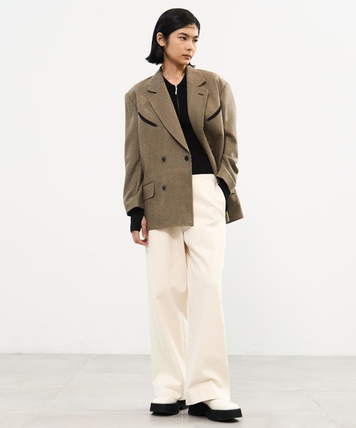 TOGA PULLA(トーガ プルラ)の「【TOGA PULLA/トーガプルラ】Wool check jacket/ウールチェックジャケット(テーラードジャケット・レディース・ブラウン/ネイビー・36)」の8枚目の写真