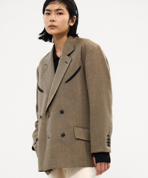 TOGA PULLA(トーガ プルラ)の「【TOGA PULLA/トーガプルラ】Wool check jacket/ウールチェックジャケット(テーラードジャケット・レディース・ブラウン/ネイビー・36)」の11枚目の写真