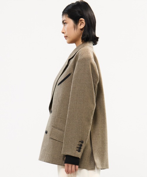 TOGA PULLA(トーガ プルラ)の「【TOGA PULLA/トーガプルラ】Wool check jacket/ウールチェックジャケット(テーラードジャケット・レディース・ブラウン/ネイビー・36)」の16枚目の写真