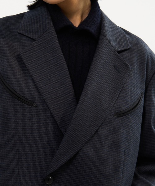 TOGA PULLA/トーガプルラ】Wool check jacket/ウールチェック