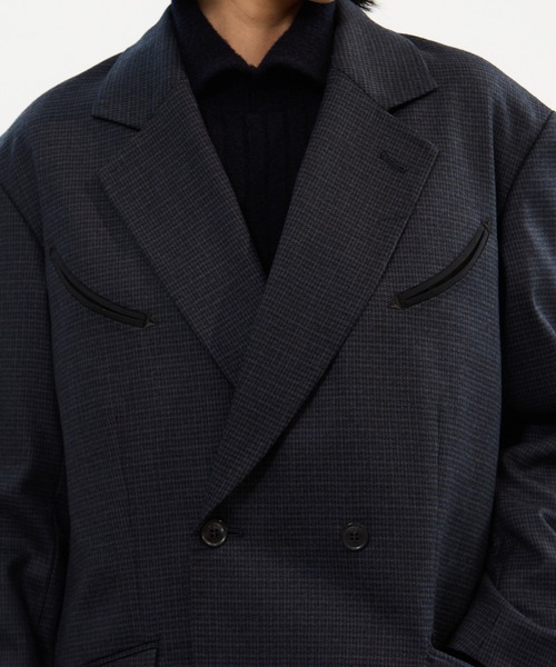 TOGA PULLA/トーガプルラ】Wool check jacket/ウールチェック