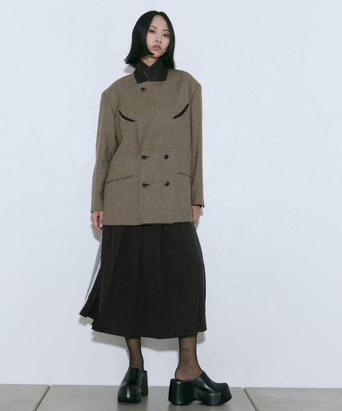 TOGA PULLA/トーガプルラ】Wool check jacket/ウールチェック