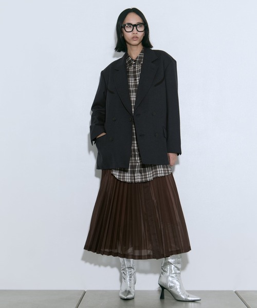 TOGA PULLA/トーガプルラ】Wool check jacket/ウールチェック