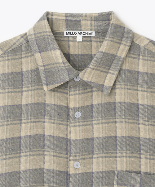 Millo Archive（ミロ アーカイブ）の「オンブレチェックシャツ[ベージュ]（シャツ/ブラウス・メンズ・その他・MEDIUM/LARGE/X-LARGE）」の7枚目の写真