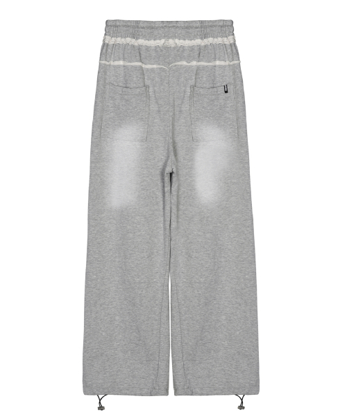 NICK&NICOLE(ニックアンドニコール)の「DESTROYED COTTON LOUNGE PANTS_GRAY(スウェットパンツ・レディース・グレー系その他・FREE)」の2枚目の写真