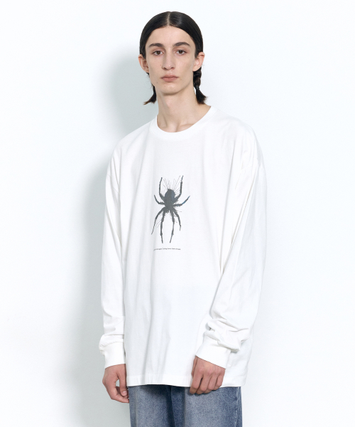 INSILENCE(インサイロンス)の「スパイダー ロングスリーブ OFF WHITE(Tシャツ/カットソー・レディース・その他・SMALL/MEDIUM/LARGE)」の1枚目の写真
