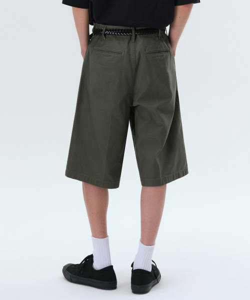 MUSINSA STANDARD（ムシンサスタンダード）の「ベージュサテンバミューダパンツ[カーキ]（その他パンツ・メンズ・その他・31/33/26/27/28/29/38/42/36/34/32/30）」の3枚目の写真