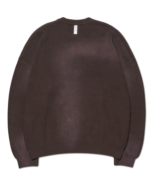 NOMANUAL（NOMANUAL）の「SPRAY DYEING KNIT - BROWN（ニット/セーター・レディース・その他・X-LARGE/SMALL/MEDIUM/LARGE）」の2枚目の写真