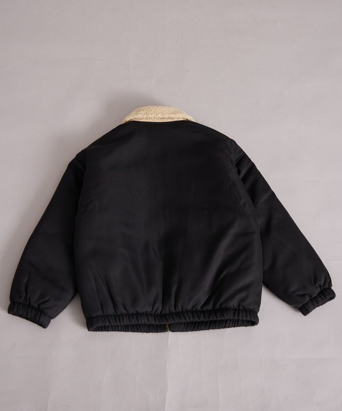 PAIRMANON STREET（ペアマノンストリート）の「中わた ボア襟 ジャケット【PAIRMANON STREET】（ブルゾン・キッズ・ブラック/カーキ/ネイビー・100/110/120/130/140/150/160/90）」の6枚目の写真