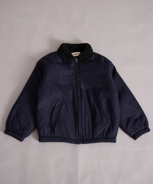 PAIRMANON STREET（ペアマノンストリート）の「中わた ボア襟 ジャケット【PAIRMANON STREET】（ブルゾン・キッズ・ブラック/カーキ/ネイビー・100/110/120/130/140/150/160/90）」の11枚目の写真