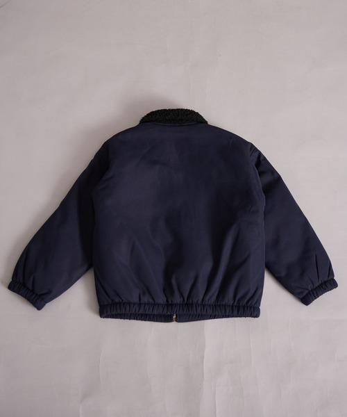 PAIRMANON STREET（ペアマノンストリート）の「中わた ボア襟 ジャケット【PAIRMANON STREET】（ブルゾン・キッズ・ブラック/カーキ/ネイビー・100/110/120/130/140/150/160/90）」の12枚目の写真