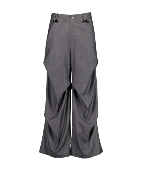 SETUP-EXE(セットアップイーエックスイー)の「RIBBON STRIPE SLACKS / CHARCOAL(スラックス・レディース・その他・SMALL/MEDIUM)」の2枚目の写真