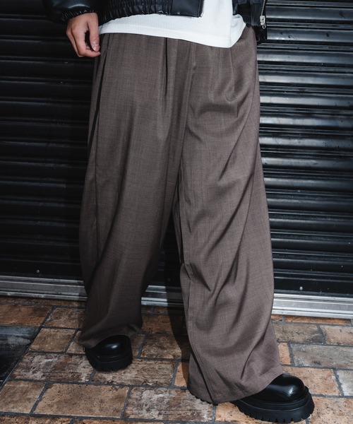improves(インプローブス)の「リラックス イージーパンツ(スラックス・メンズ・ブラウン/ベージュ/チャコール/ブラック・LARGE/MEDIUM)」の3枚目の写真