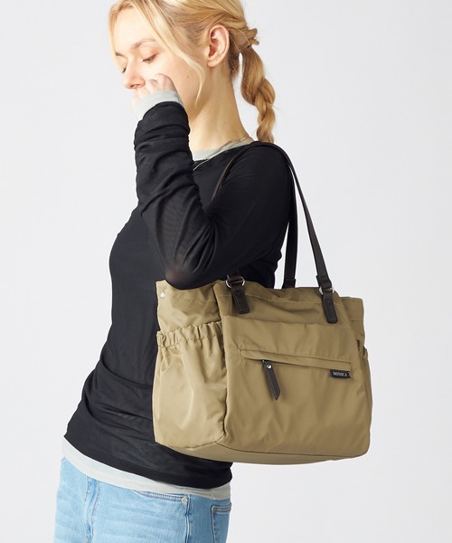 MONICA(モニカ)の「【MONICA】ポーチ付き3WAYトートバッグ(トートバッグ・レディース・ダークグレー/ベージュ/オレンジ/ネイビー/ブラック・FREE)」の21枚目の写真
