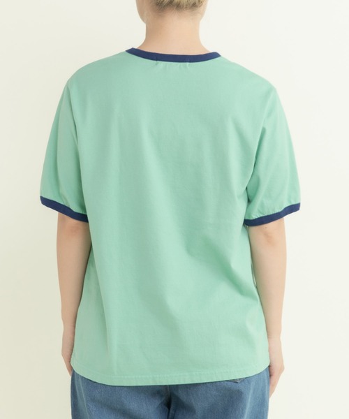 CHILD WOMAN（チャイルドウーマン）の「40/2天竺 フルーツプリントリンガーTシャツ（Tシャツ/カットソー・レディース・チャコールグレー/レッド/グリーン・FREE）」の16枚目の写真