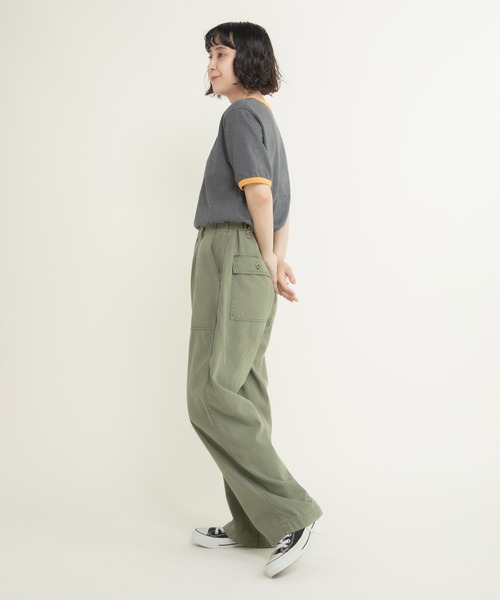 CHILD WOMAN（チャイルドウーマン）の「40/2天竺 フルーツプリントリンガーTシャツ（Tシャツ/カットソー・レディース・チャコールグレー/レッド/グリーン・FREE）」の12枚目の写真