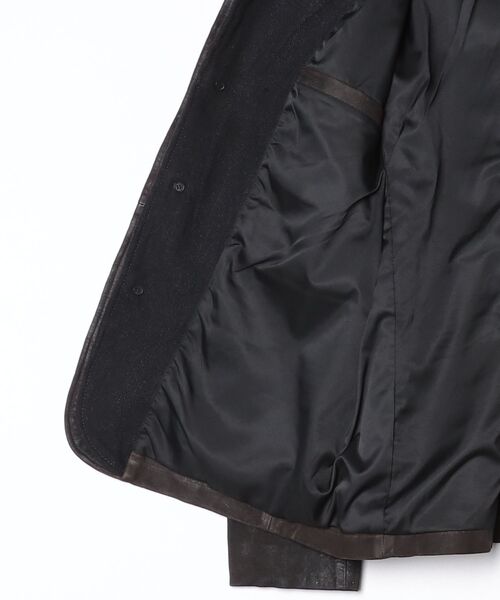 ALLSAINTS（オールセインツ）の「ALLSAINTS SURVEY LTHR BLAZER（ライダースジャケット・メンズ・グレー系その他・SMALL/MEDIUM/LARGE）」の9枚目の写真