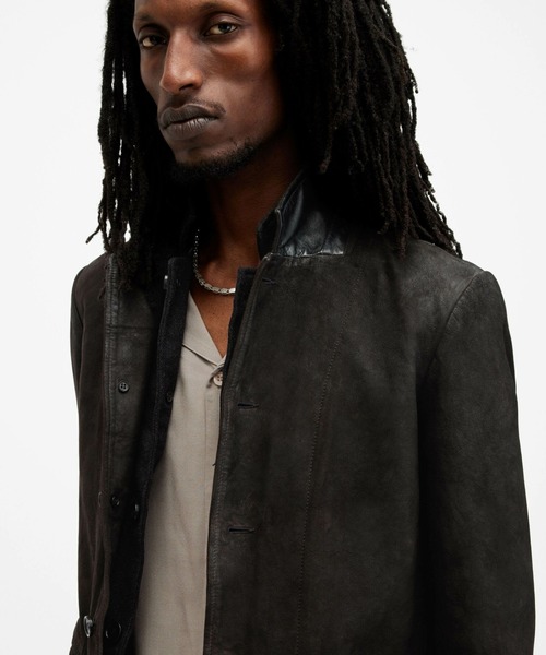 ALLSAINTS（オールセインツ）の「ALLSAINTS SURVEY LTHR BLAZER（ライダースジャケット・メンズ・グレー系その他・SMALL/MEDIUM/LARGE）」の11枚目の写真