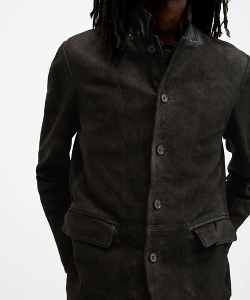 ALLSAINTS（オールセインツ）の「ALLSAINTS SURVEY LTHR BLAZER（ライダースジャケット・メンズ・グレー系その他・SMALL/MEDIUM/LARGE）」の5枚目の写真