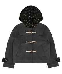 WaiKei（ワイケイ）の「ドットダッフルクロップコートチャコール（チェスターコート）」