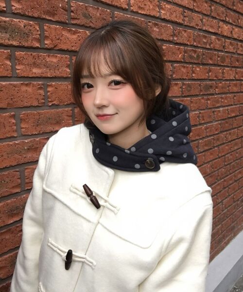 WaiKei(ワイケイ)の「ドットダッフルクロップコートチャコール(チェスターコート・レディース・その他・1/2)」の13枚目の写真
