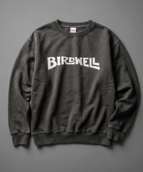 BIRDWELL(バードウェル)の「【BIRDWELL/バードウェル】WORDMARK PGM SWEATSHIRT-JP 日本別注 ピグメント加工 ブランドロゴ スウェット トレーナー(スウェット・メンズ・グレー/ブルー・SMALL/MEDIUM/LARGE/X-LARGE)」の2枚目の写真