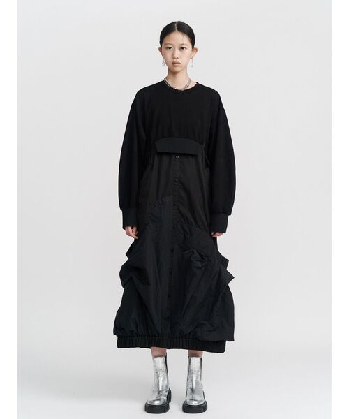 UN3D.（アンスリード）の「DECONSTRUCTION DOCKING OP / ディコンストラクションドッキングワンピース（ワンピース・レディース・ネイビー/その他1/ブラック・36/38）」の16枚目の写真