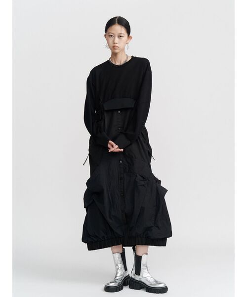 UN3D.（アンスリード）の「DECONSTRUCTION DOCKING OP / ディコンストラクションドッキングワンピース（ワンピース・レディース・ネイビー/その他1/ブラック・36/38）」の20枚目の写真