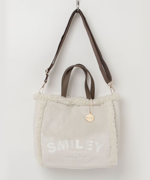 fredy emue（フレディエミュ）の「SMILEYエコファームートントートバッグ（ショルダーバッグ・レディース・キャメル/アイボリー・FREE）」の13枚目の写真