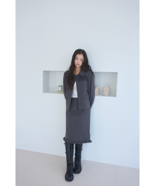 Frill compact jacket/フリルデザインコンパクトジャケット（その他