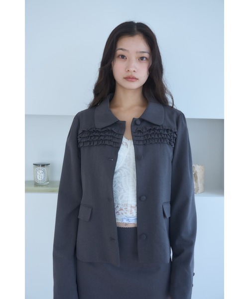 Frill compact jacket/フリルデザインコンパクトジャケット（その他