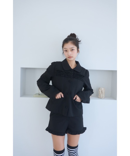 Frill compact jacket/フリルデザインコンパクトジャケット（その他
