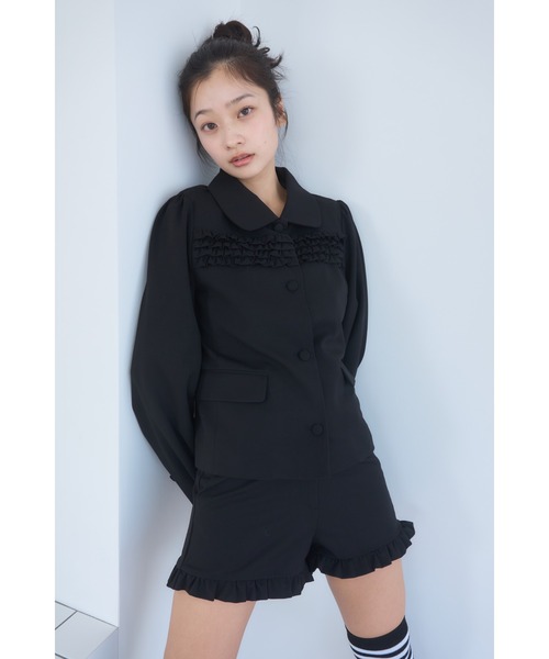 Frill compact jacket/フリルデザインコンパクトジャケット（その他