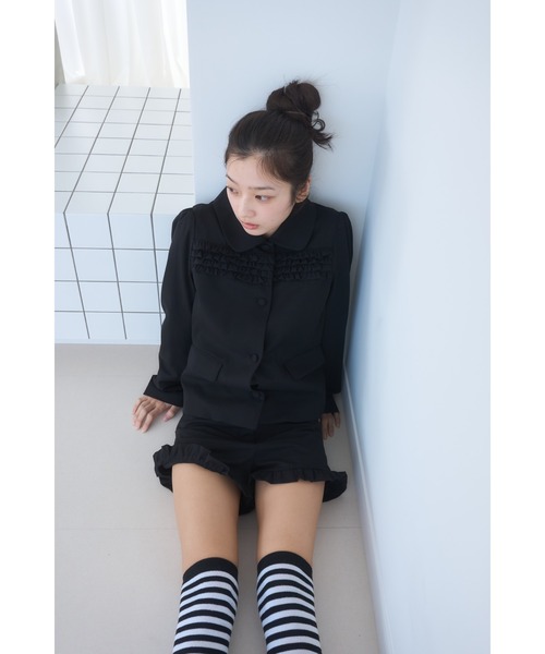 Frill compact jacket/フリルデザインコンパクトジャケット（その他