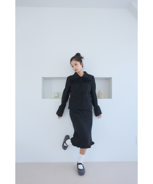 Frill compact jacket/フリルデザインコンパクトジャケット（その他