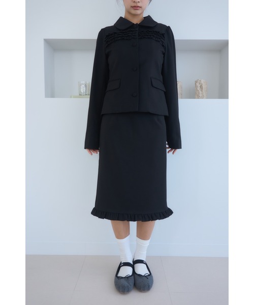 Frill compact jacket/フリルデザインコンパクトジャケット（その他