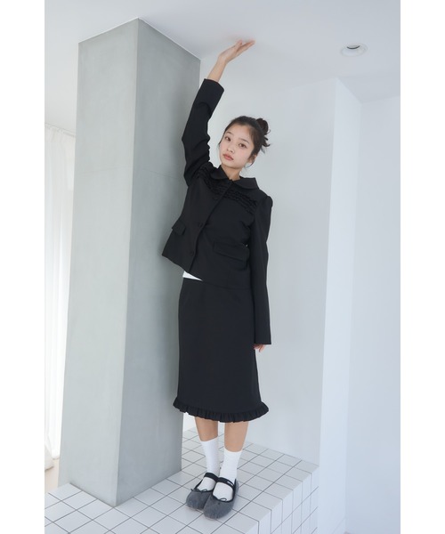 Frill compact jacket/フリルデザインコンパクトジャケット（その他